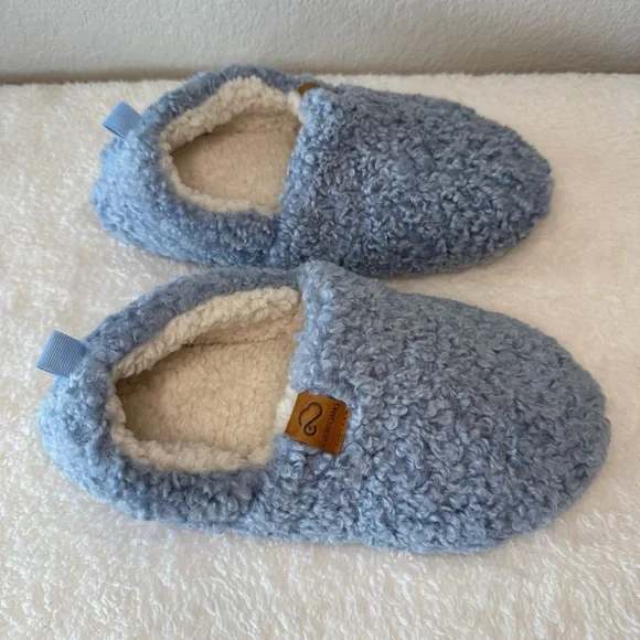 EverFoams Women's Soft Curly Full Slippers Memory Foam Lightweight House Shoes - Picture 6 of 7